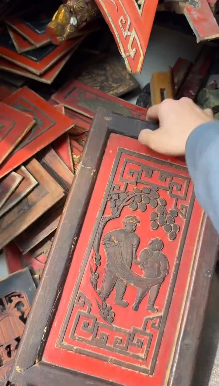 香榧木木雕款晨*?老木雕老物完美主义者勿拍新疆西藏不包邮