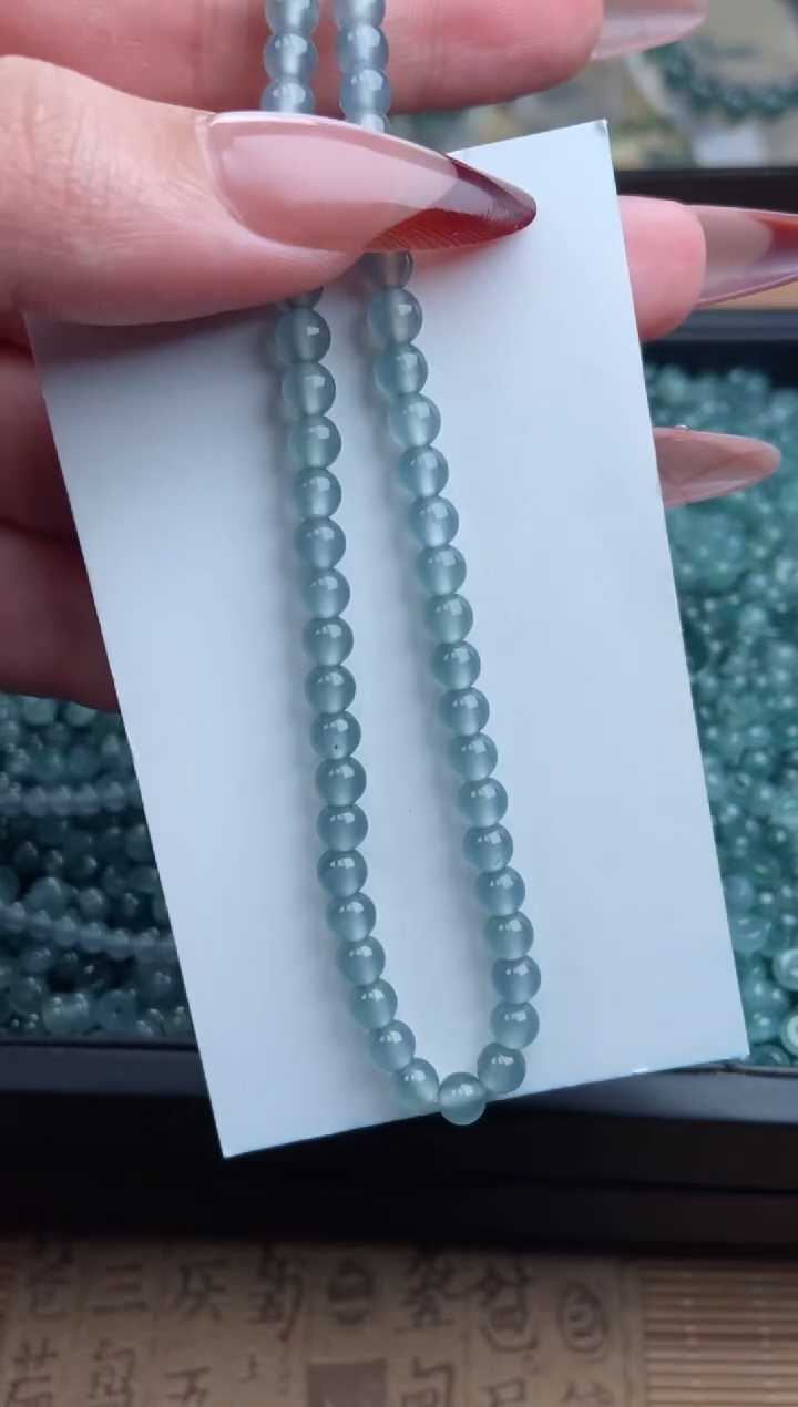 【闪购商品】翡翠手串未镶嵌多样性发货37颗卡5