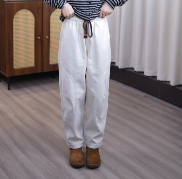 【加绒加厚】秋冬新款休闲显瘦百搭松紧腰加绒抽绳休闲哈伦裤女