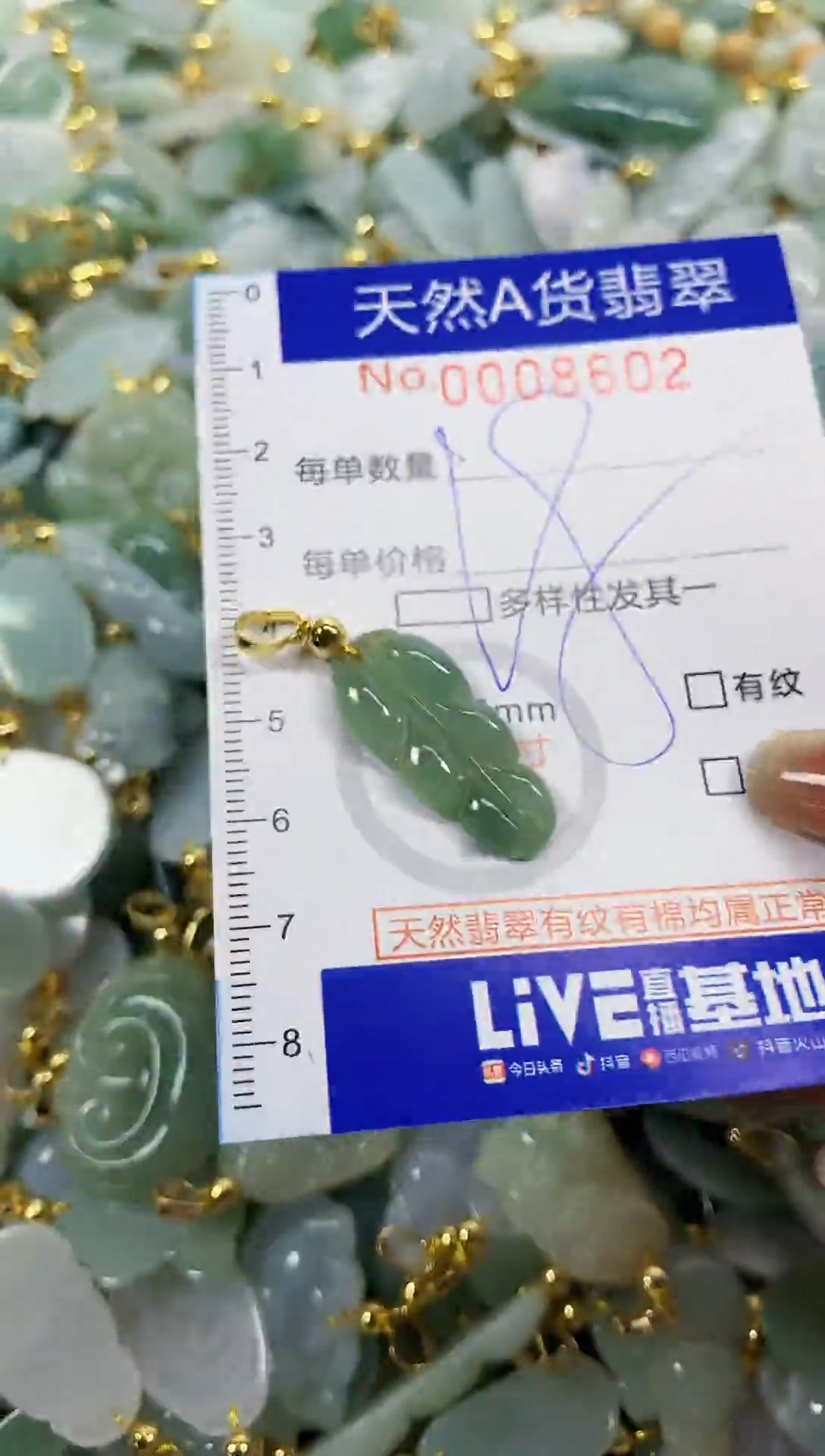 颈饰未镶嵌翡翠天然A货翡翠