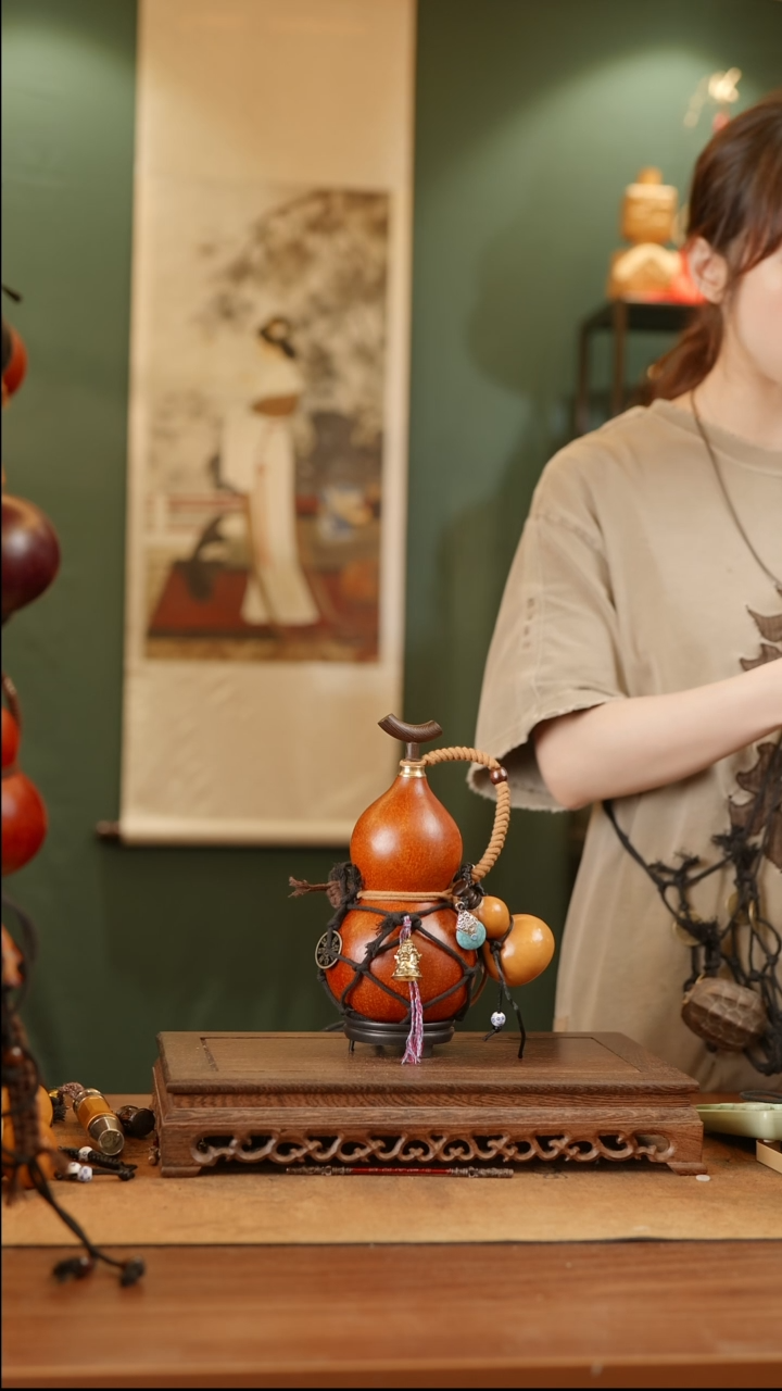 241号精品天然大漆酒葫芦一物一拍~