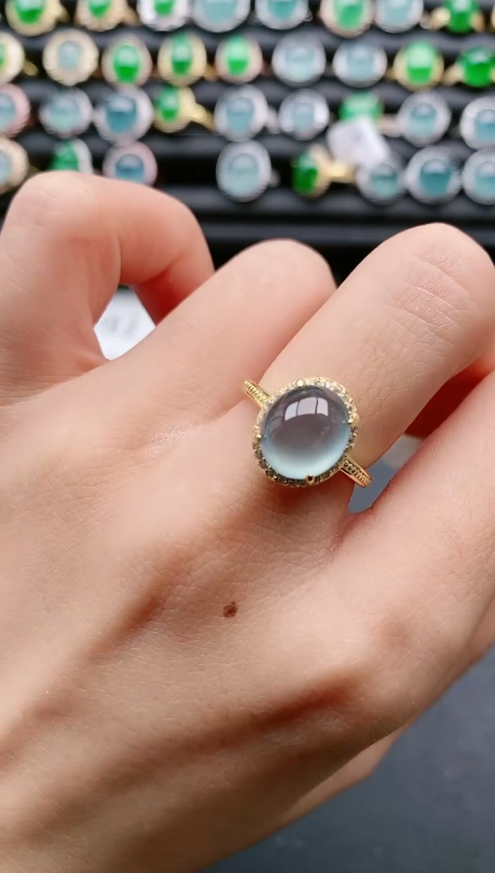 【闪购商品】翡翠戒指银S925镶嵌1111111