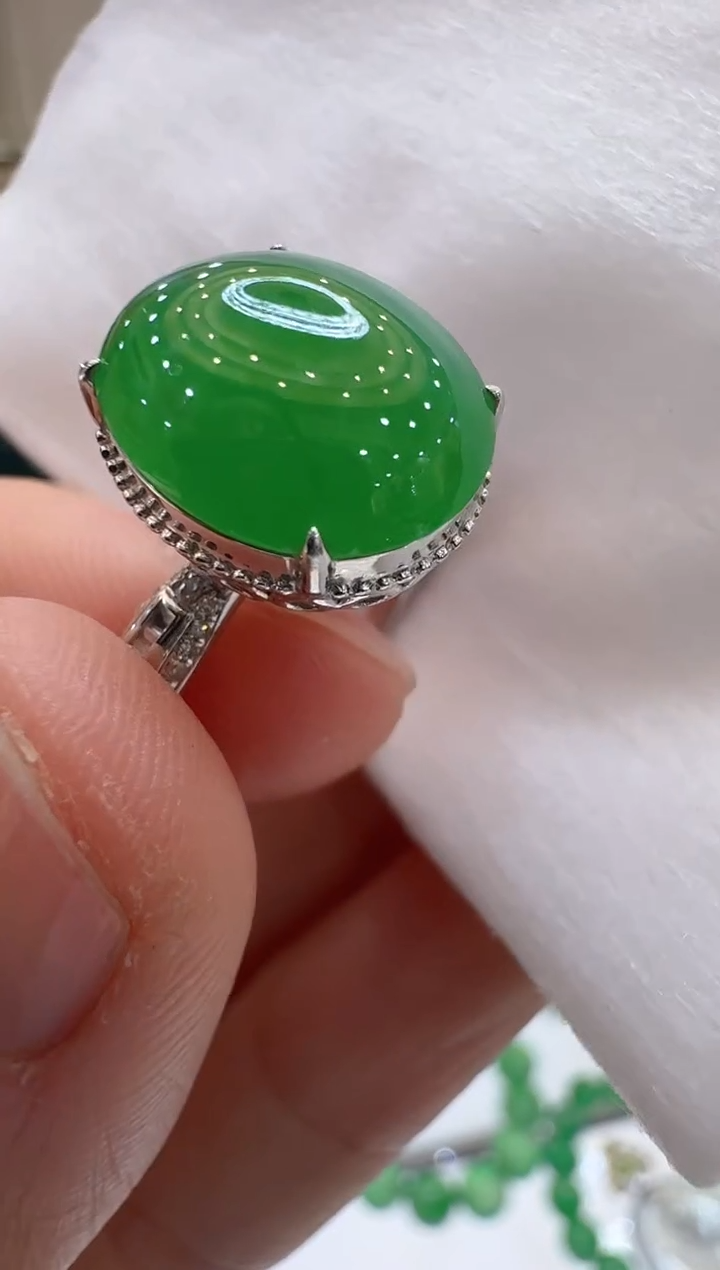 【闪购商品】翡翠戒指18K金镶嵌多样性团购发一件