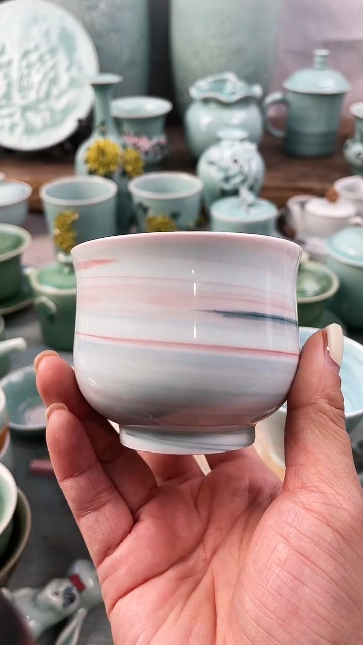 【闪购商品】纯手工 特价 微瑕 慧仙青瓷限时福利放漏