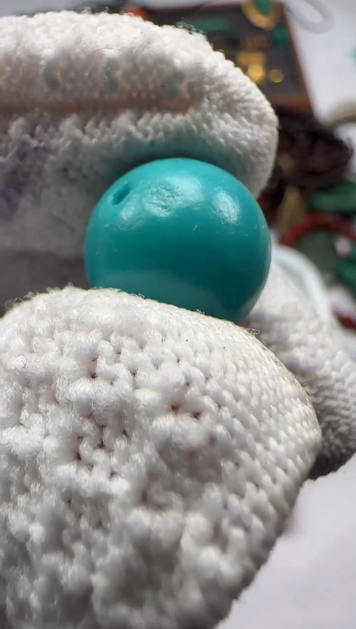 未镶嵌绿松石圆珠ㅤ****?绿松圆珠