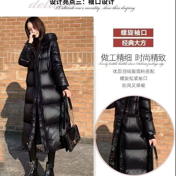黑金质感中长款棉服  xt11