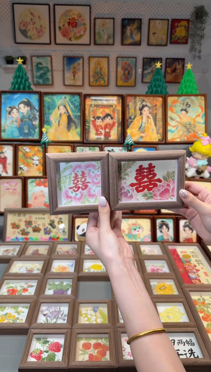 国画合欢双喜 荷花双喜 一组11