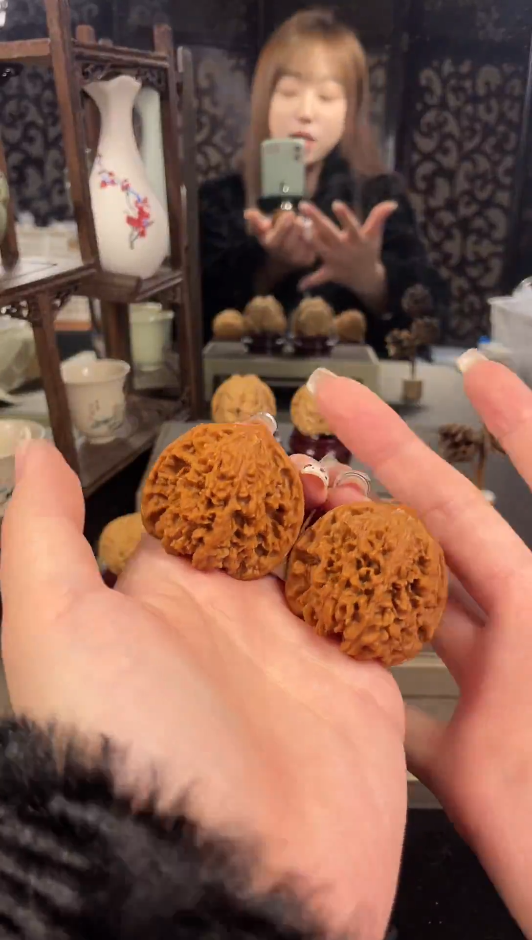 【闪购商品】文玩核桃把件满天星42尺-60