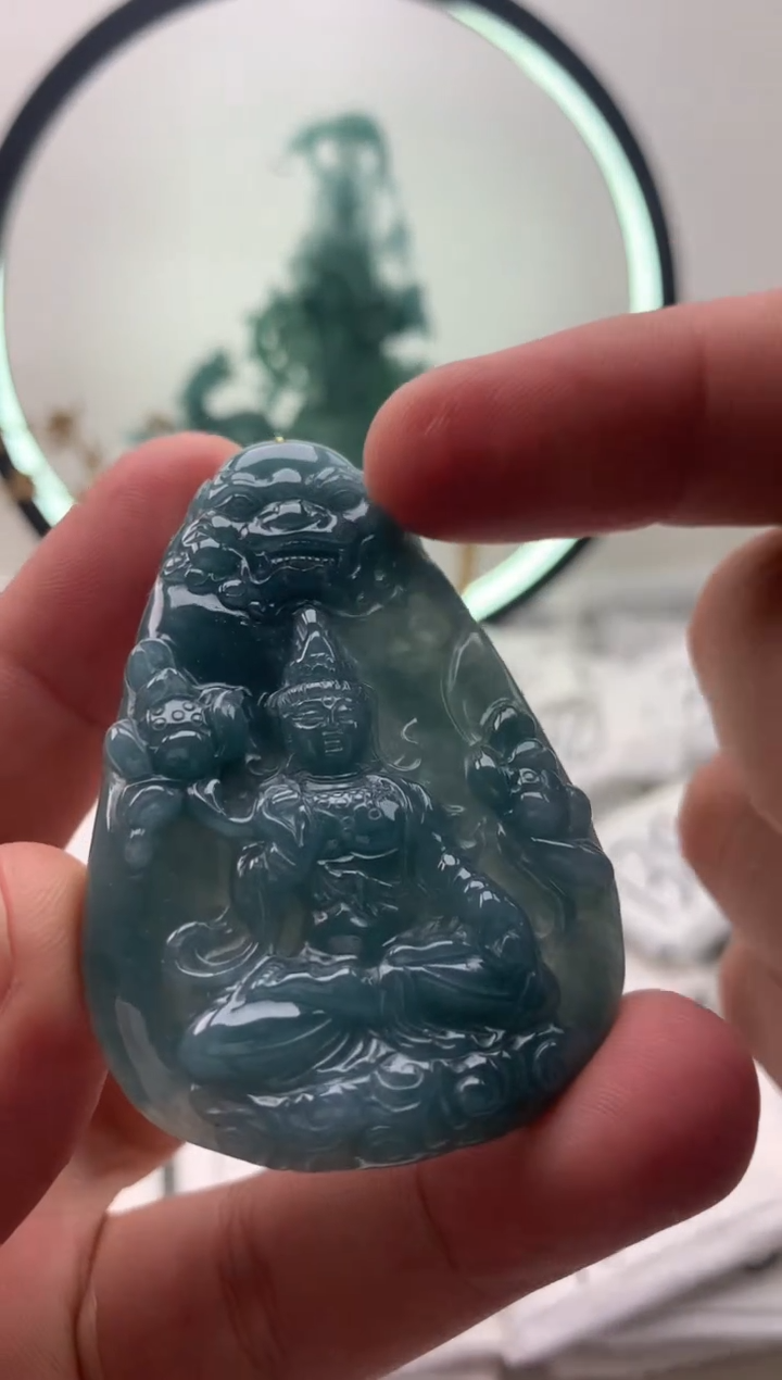 【闪购商品】翡翠颈饰未镶嵌大势至