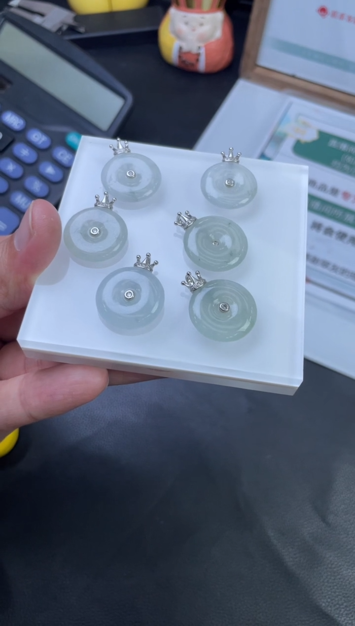 【闪购商品】翡翠挂件银S925镶嵌多样性发一件H5