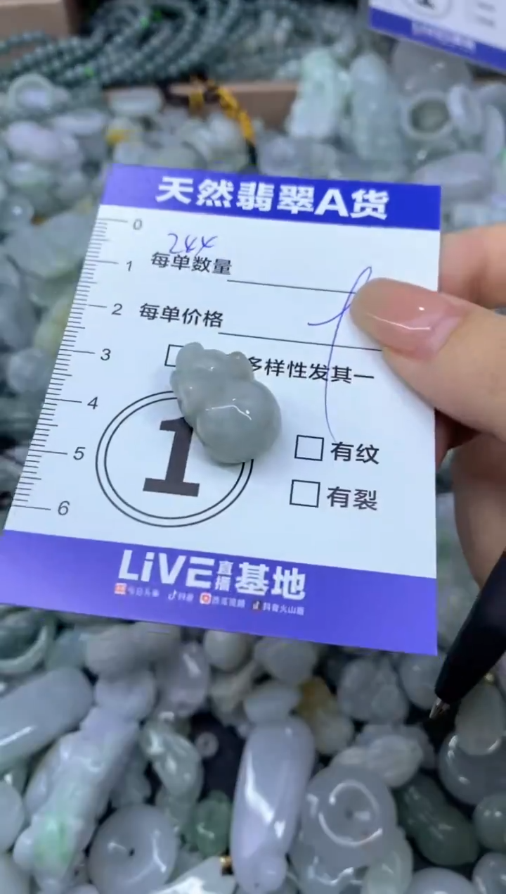 颈饰未镶嵌翡翠天然翡翠A货批量多样性发一件