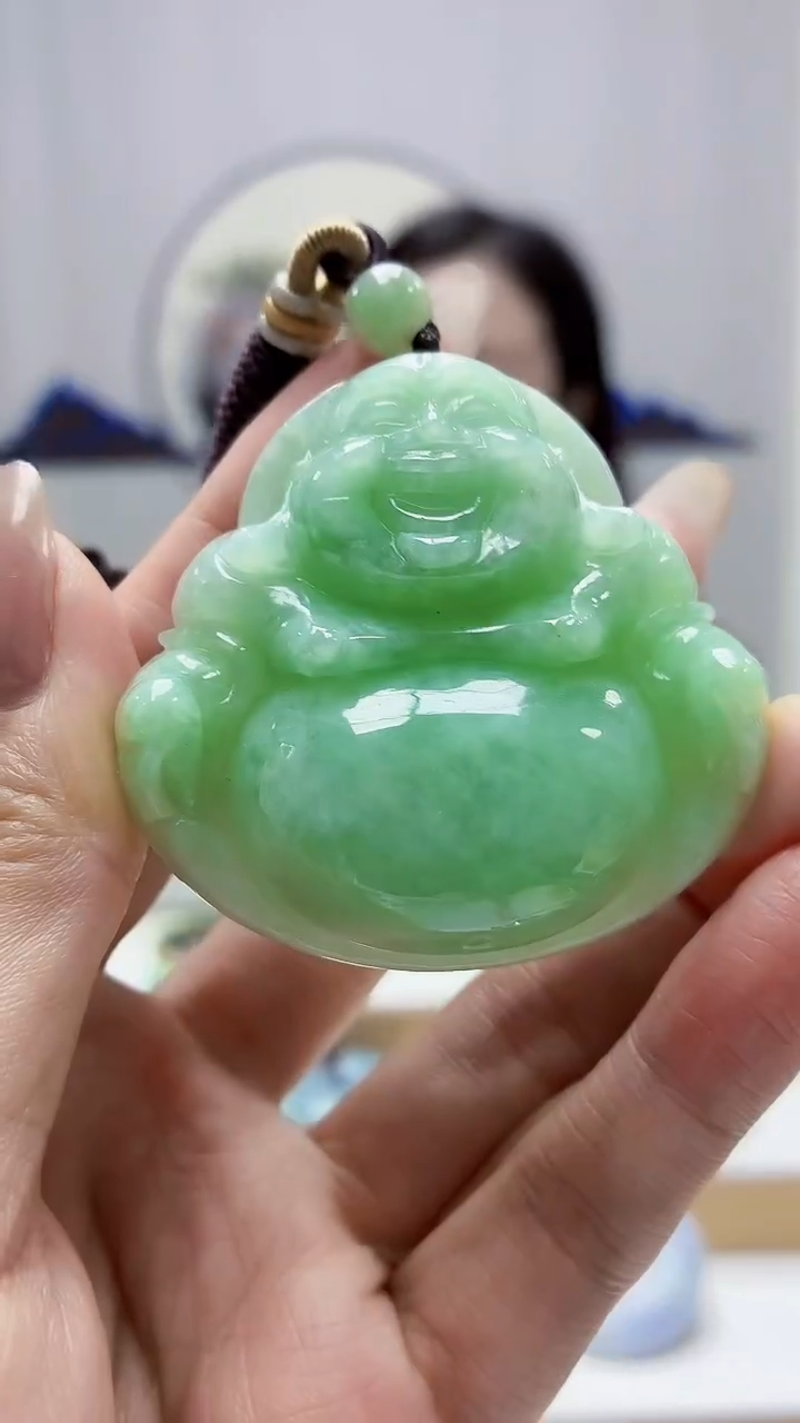 未镶嵌定制翡翠4852MM-毛货挂件37
