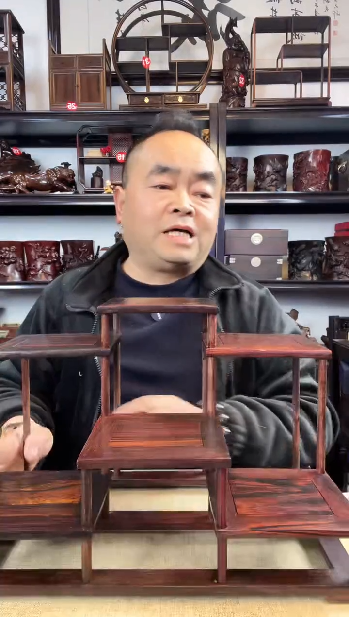 木老李红木工艺品787瑕疵