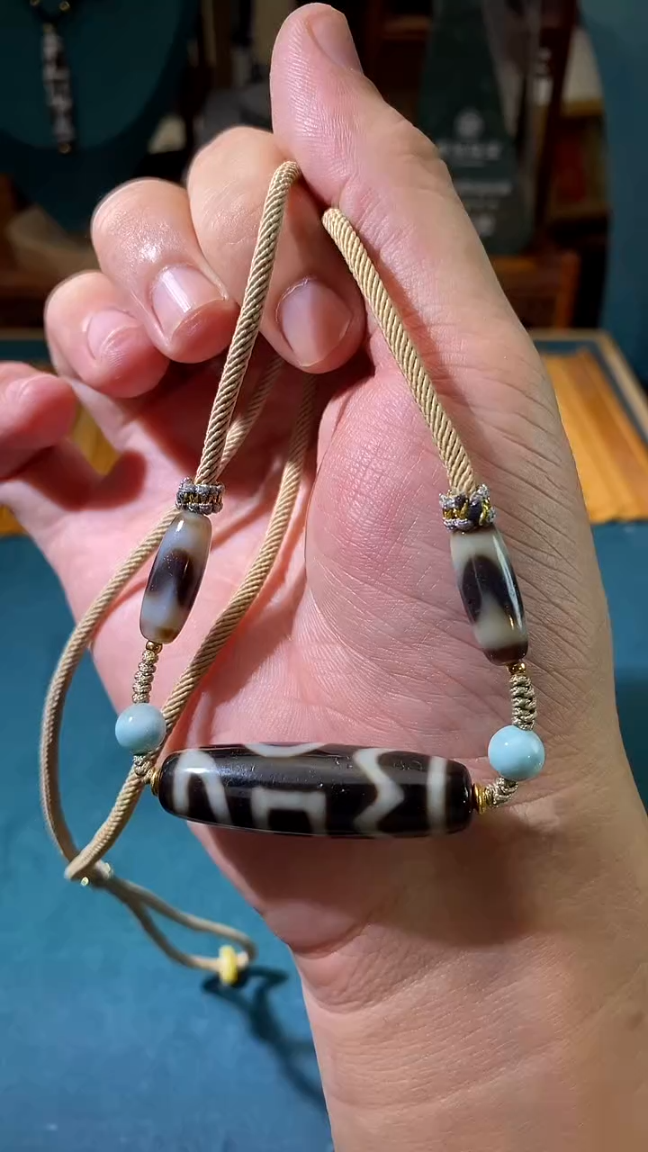 玛瑙/玉髓（覆膜）颈饰未镶嵌C09704多样性发一