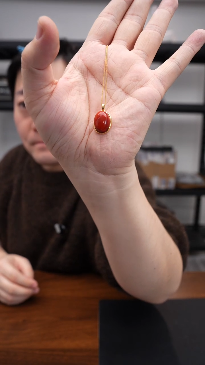 银S925镶嵌挂件南红玛瑙1223DL318（多样性发其一）链坠