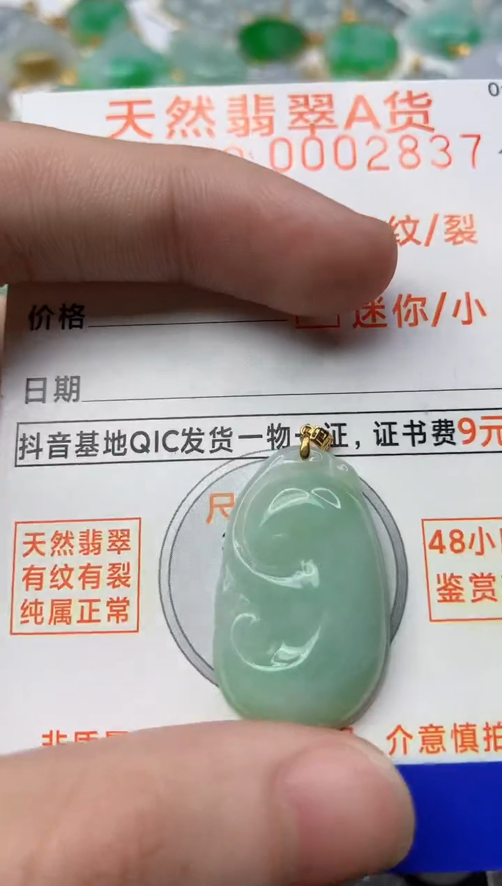 【闪购商品】翡翠颈饰18K金镶嵌6...........