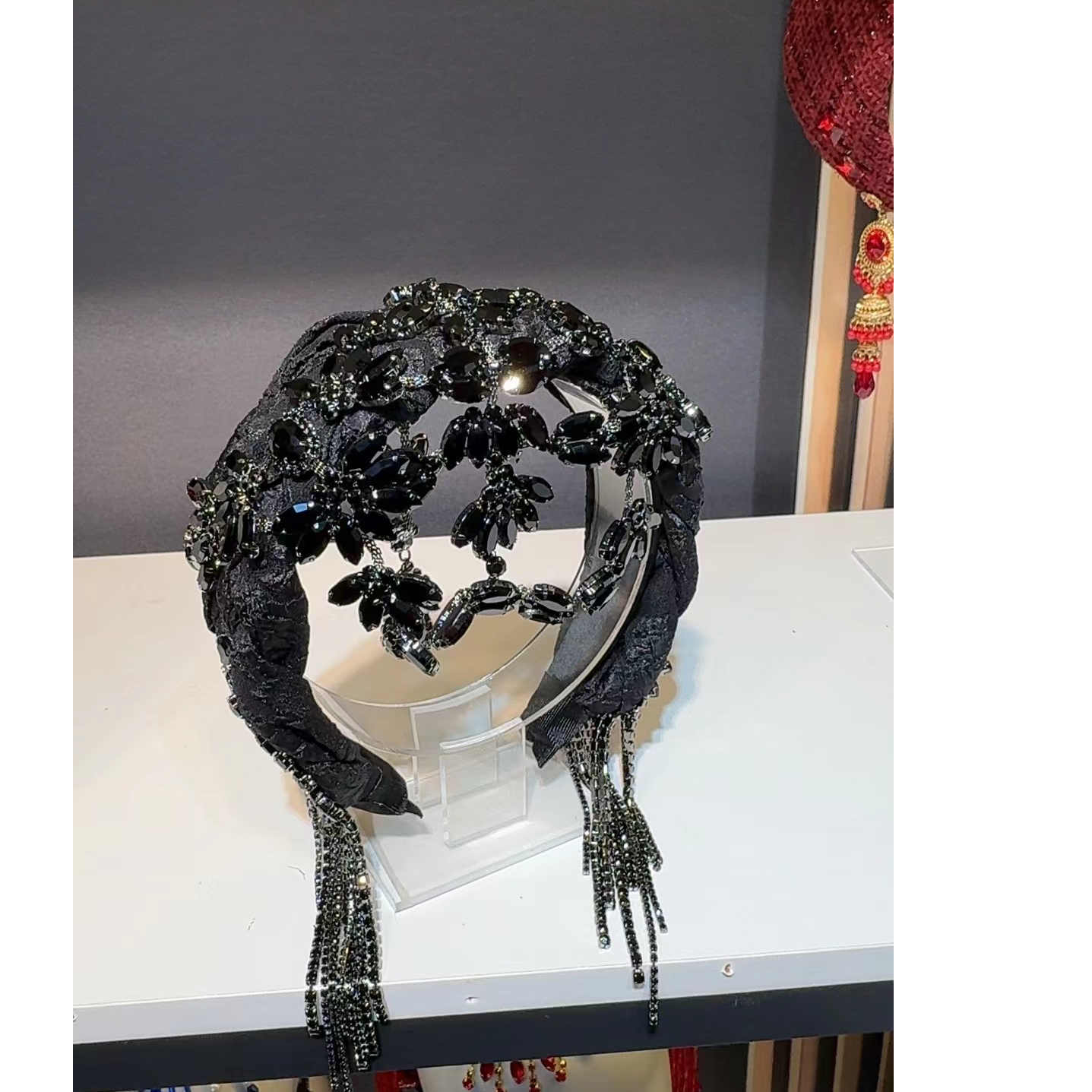 津玲【6745】轻奢高定民族风国风重工流苏发箍发饰洋气百搭头饰宽潮