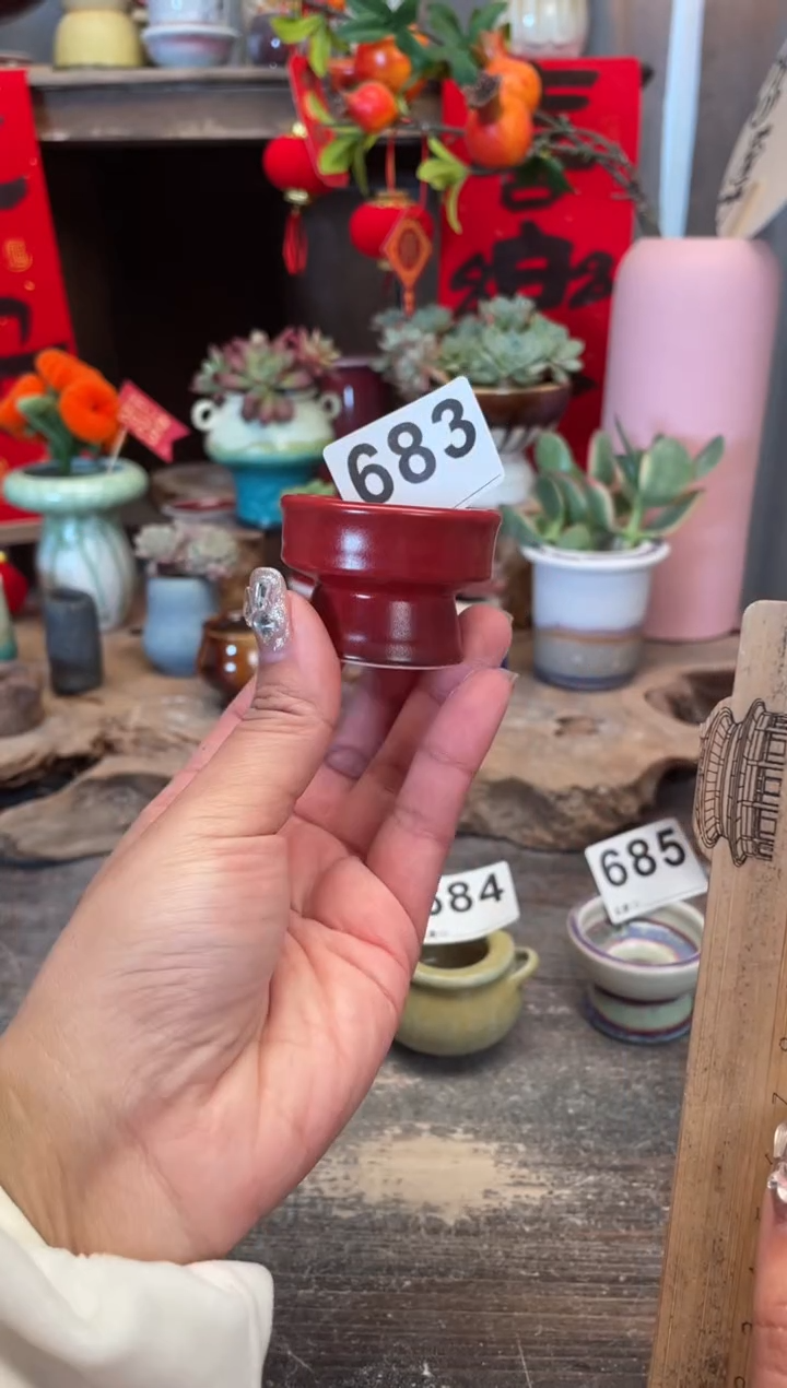 【闪购商品】摆件683福利知木小芳花盆