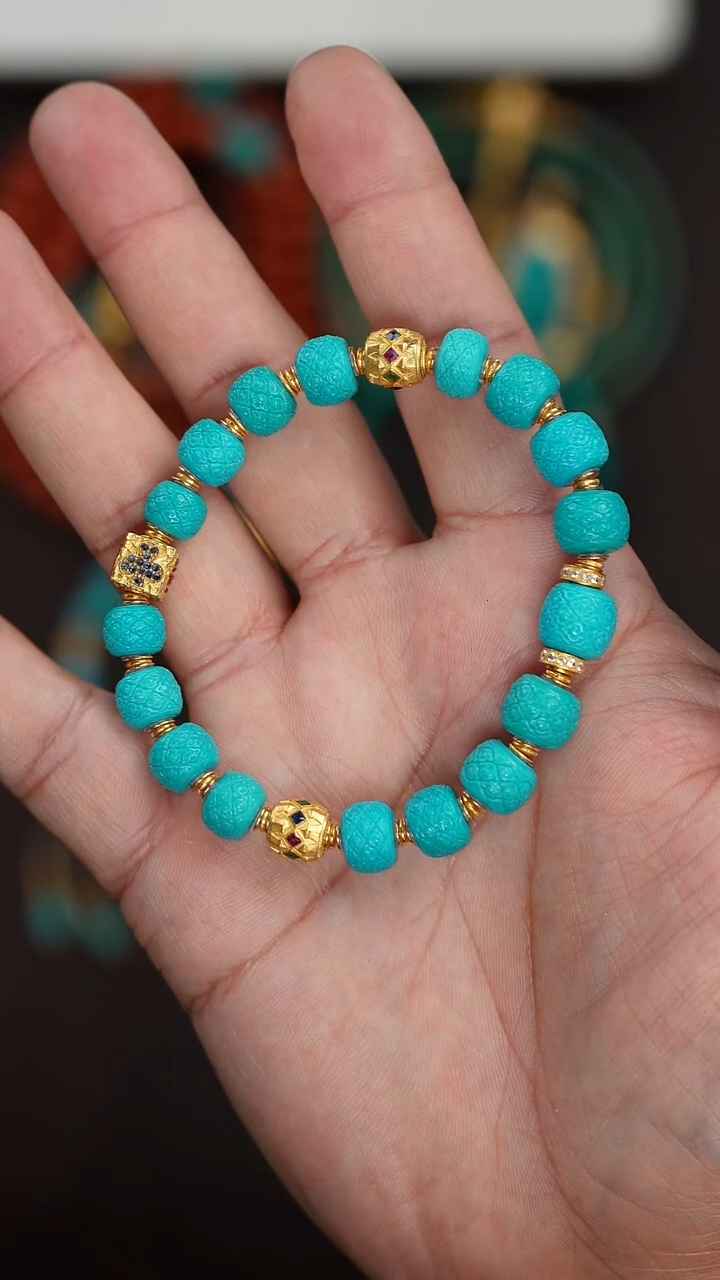 【闪购商品】绿松石手串未镶嵌绿松石手串