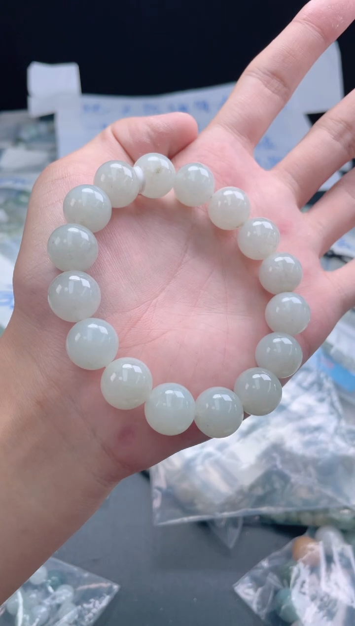 未镶嵌定制翡翠珠串