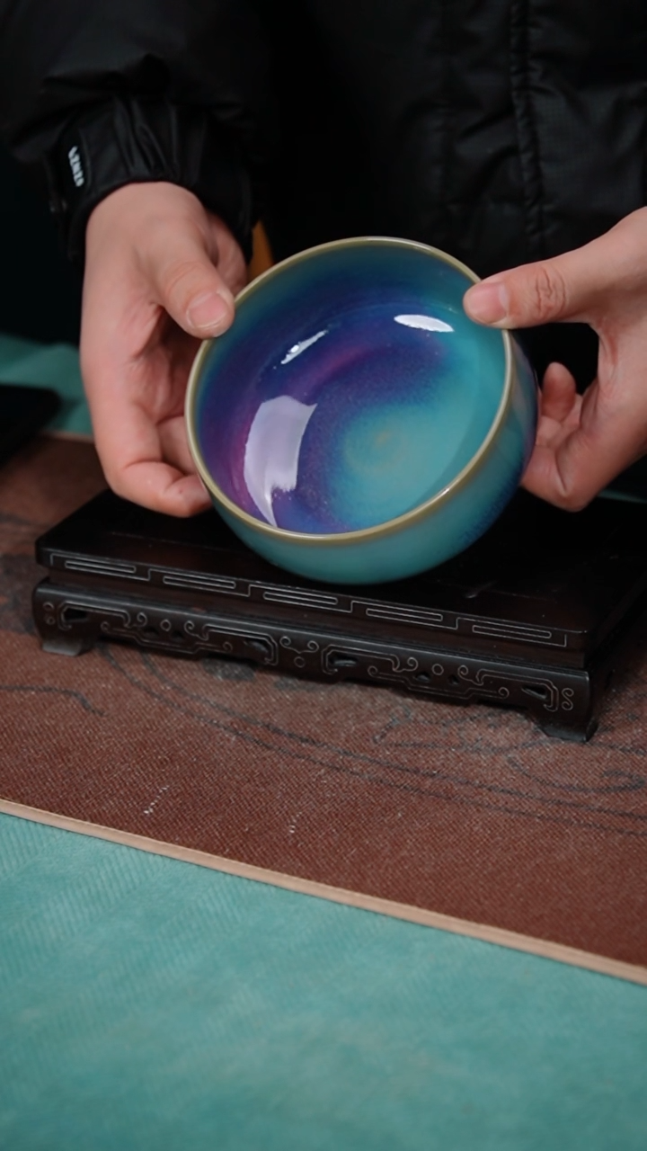 【闪购商品】（102-1小罗汉碗宋钧点斑）