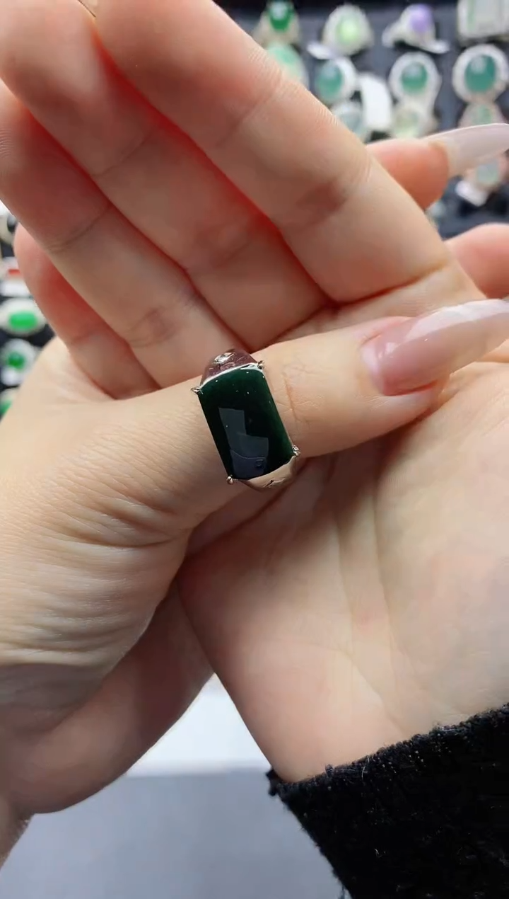 【闪购商品】翡翠戒指未镶嵌天然翡翠男戒