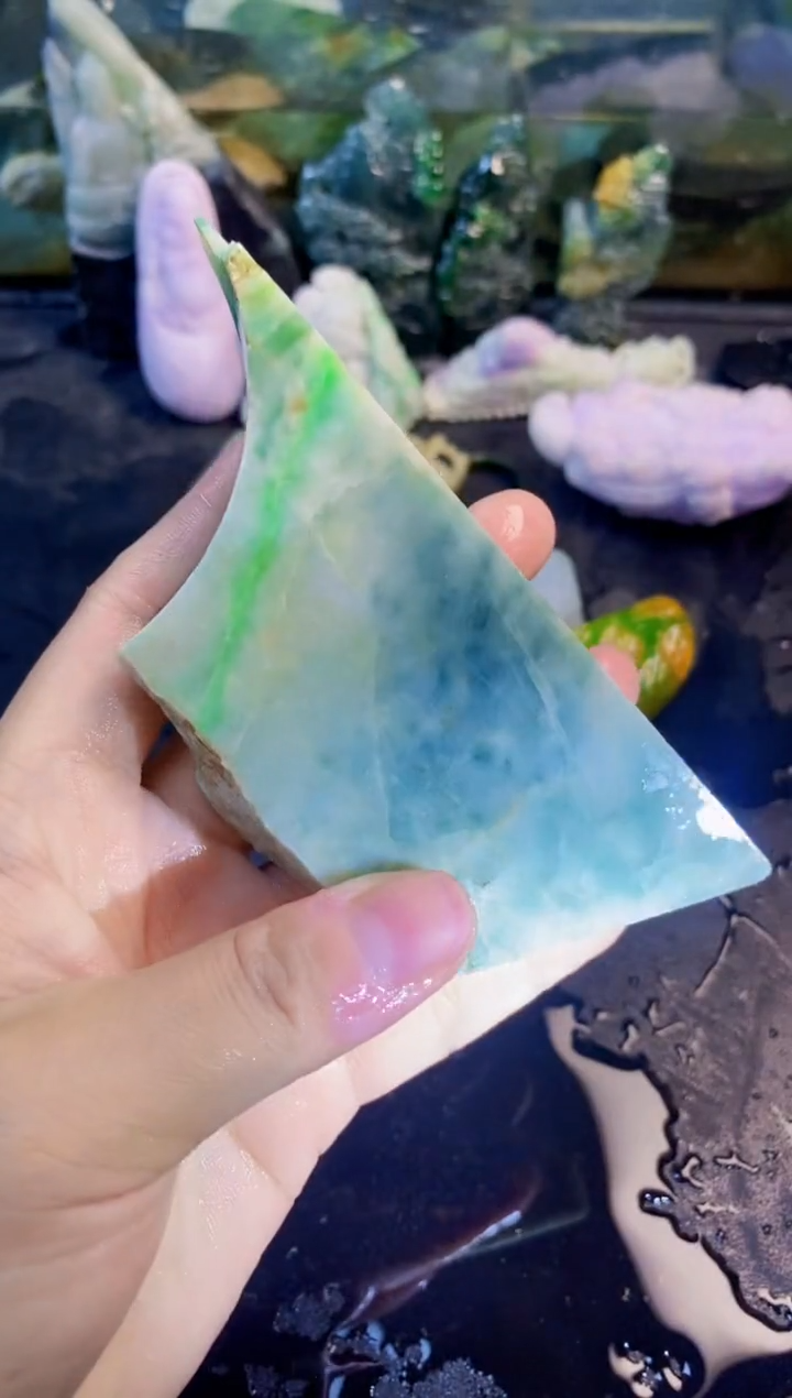 颈饰未镶嵌翡翠天然翡翠020
