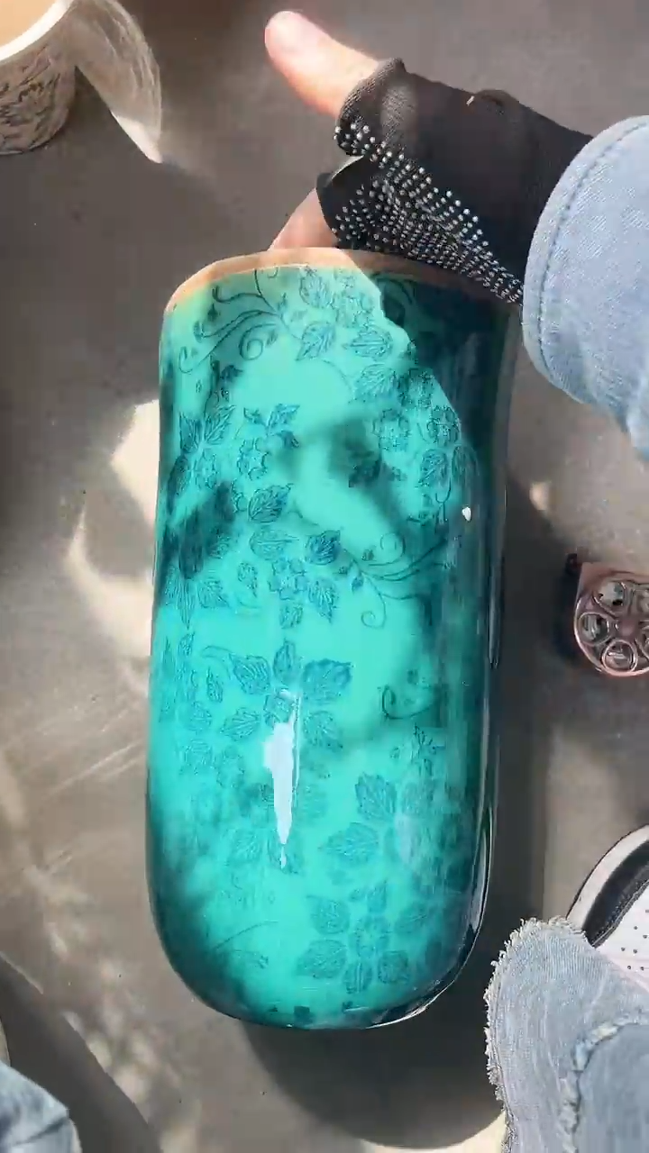 【闪购商品】陶瓷花盆高26cm内口13cm