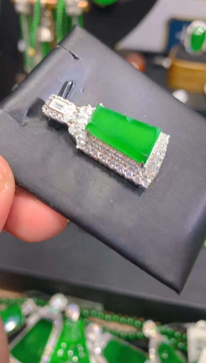 翡翠银S925镶嵌颈饰10一季