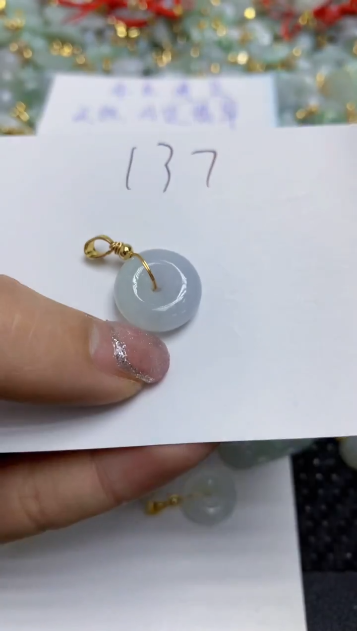 【闪购商品】翡翠颈饰合金天然翡翠A货