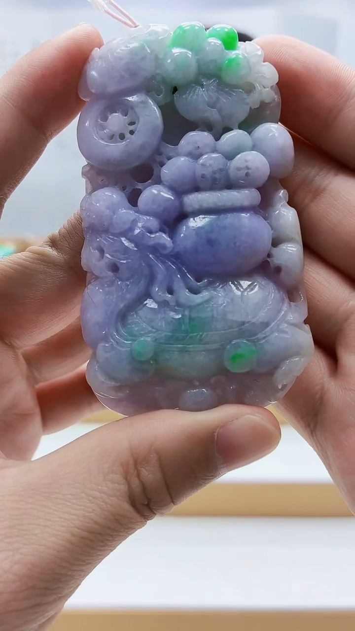 未镶嵌定制翡翠3099ty-毛货挂件109