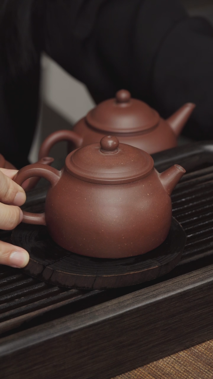 【闪购商品】紫砂茶壶四号井底槽青-筑寂-全手