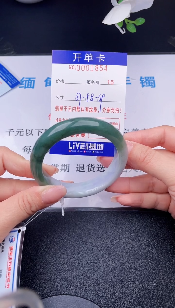 【闪购商品】翡翠手镯未镶嵌54天然翡翠A货
