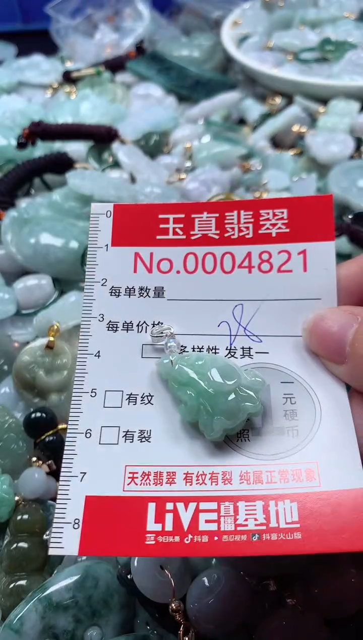吊坠(不含链)未镶嵌翡翠4821