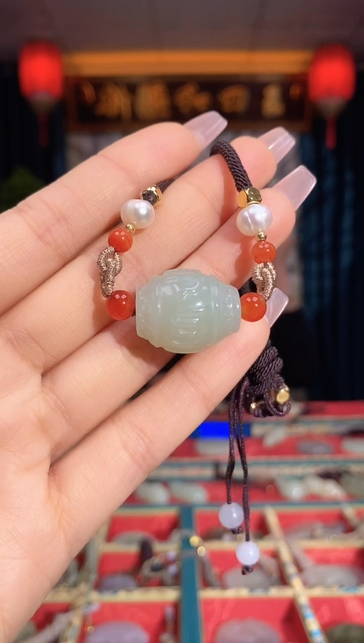 【闪购商品】和田玉颈饰未镶嵌转运珠
