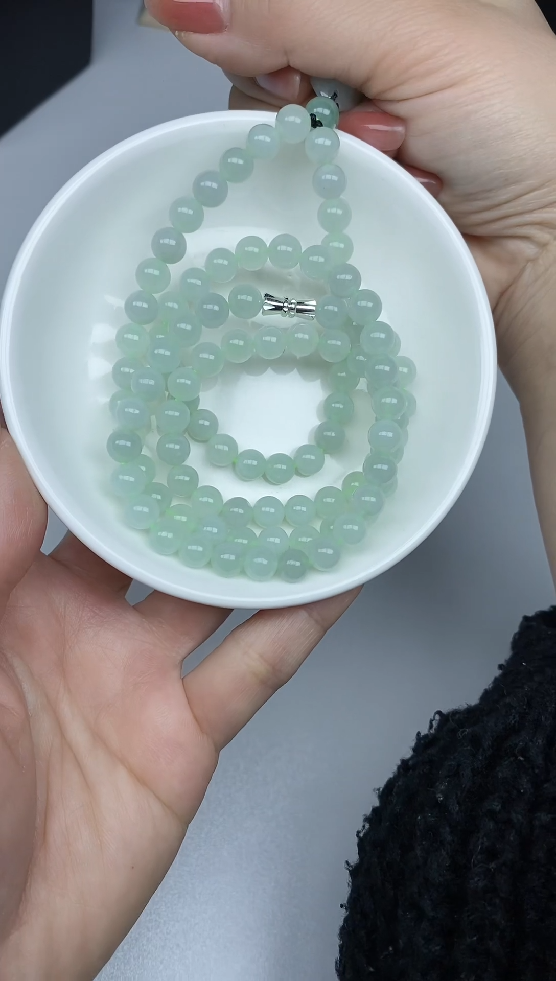 【闪购商品】翡翠手链未镶嵌天然缅甸翡翠A货珠链