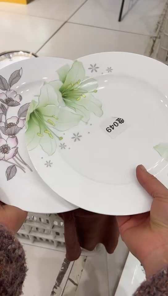 骨瓷2个盘子隆达骨瓷