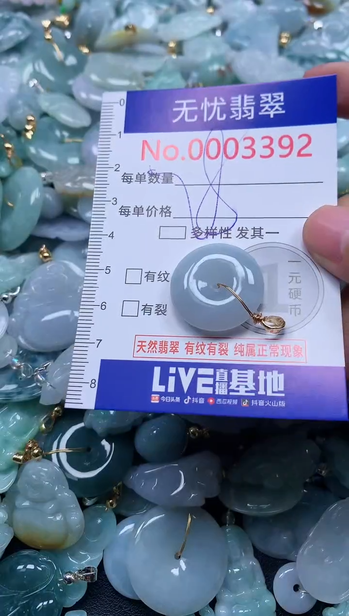 颈饰未镶嵌翡翠3392