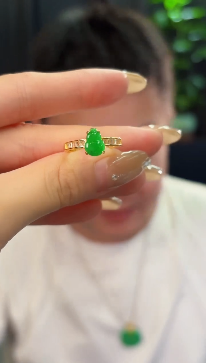 翡翠戒指未镶嵌缅料A货/多样性发货/一件