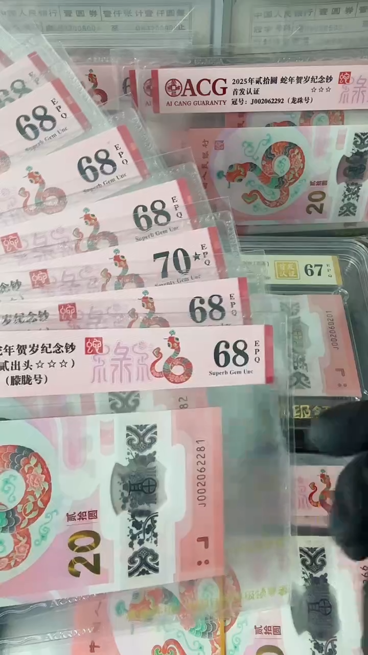 【闪购商品】2025年蛇钞标十J002062281