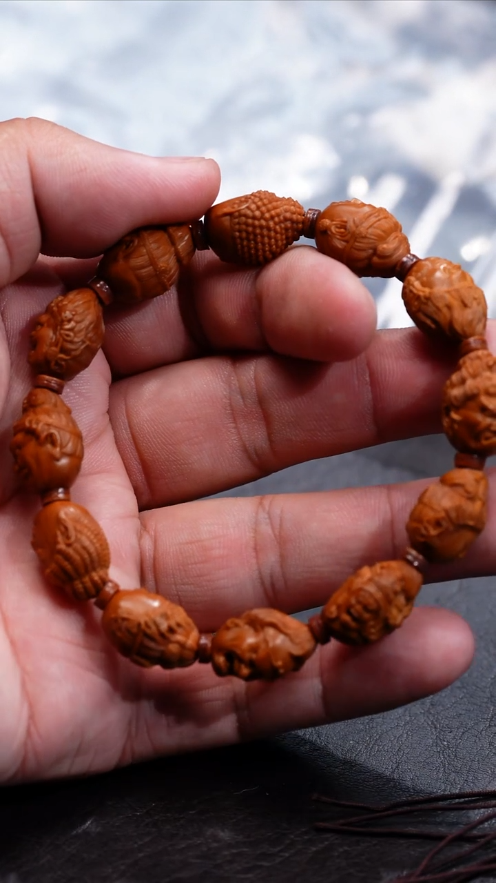 手串/手链橄榄核静**光苏工核雕