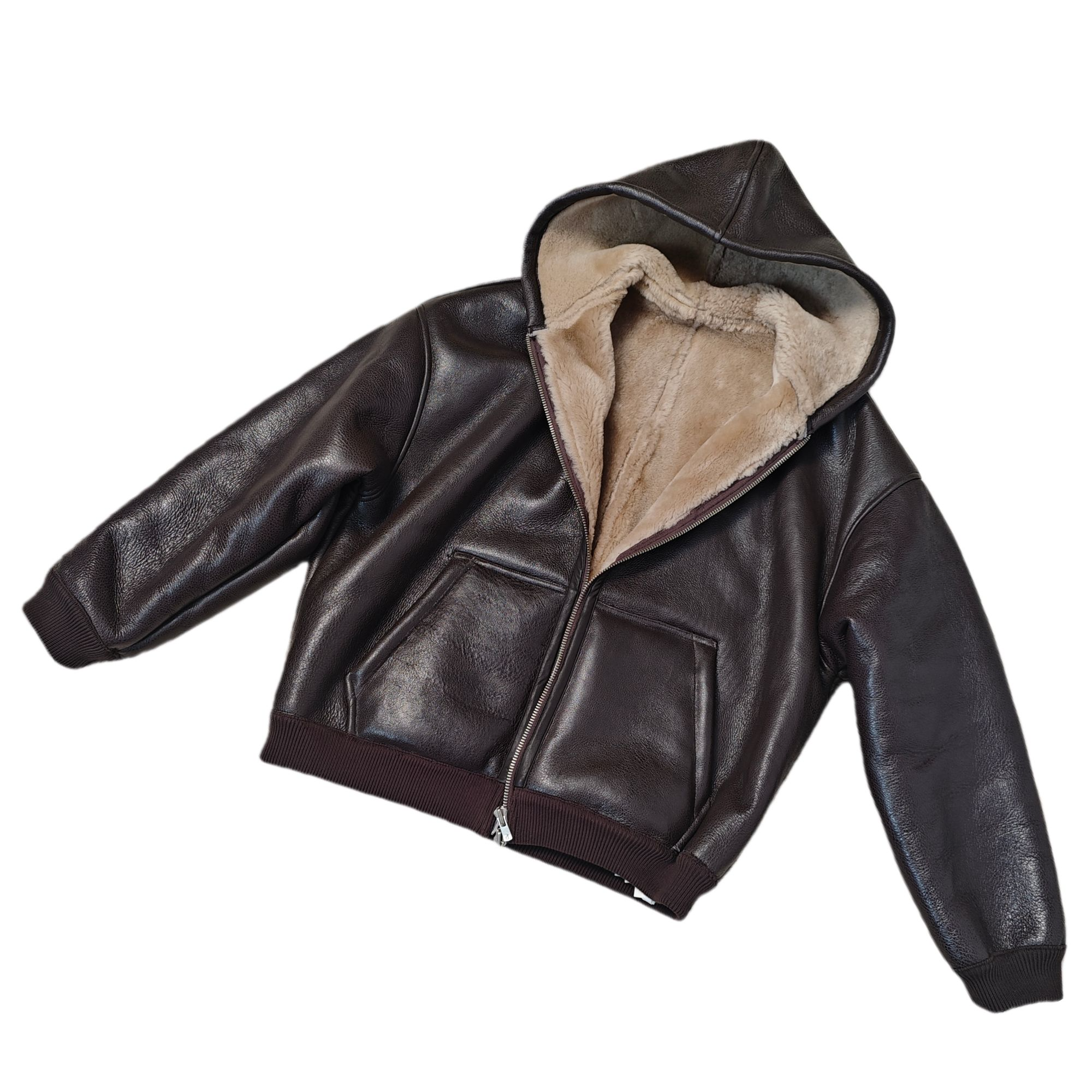 KY02系时尚男装夹克连帽版保暖防风皮毛一体抗寒时尚高质感百搭款