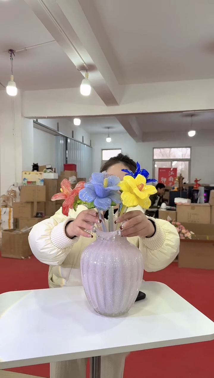 【闪购商品】无铅玻璃甄选花器-x-早52