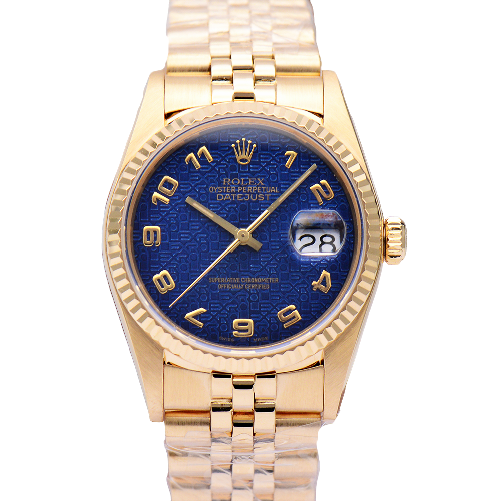 99新 Rolex/劳力士 星期日历型16018全黄金电脑盘36mm自动机械表