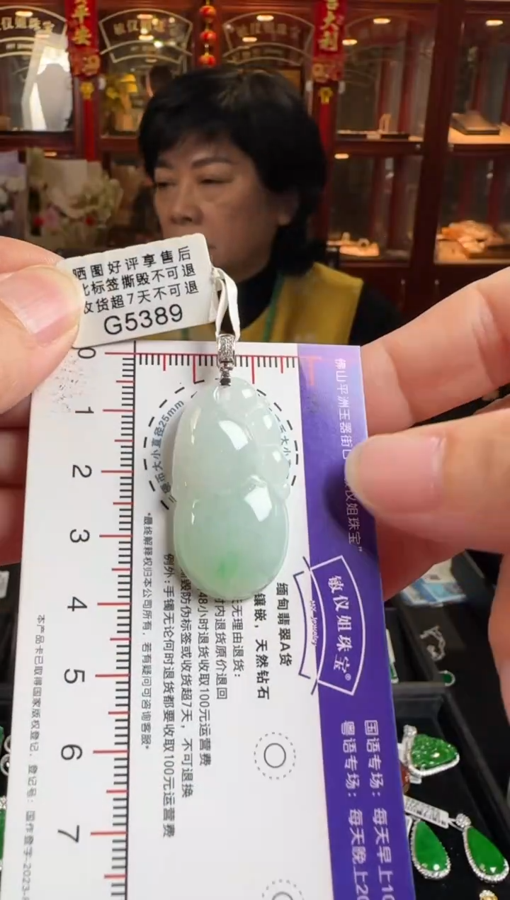 颈饰未镶嵌翡翠G5389冰葫芦