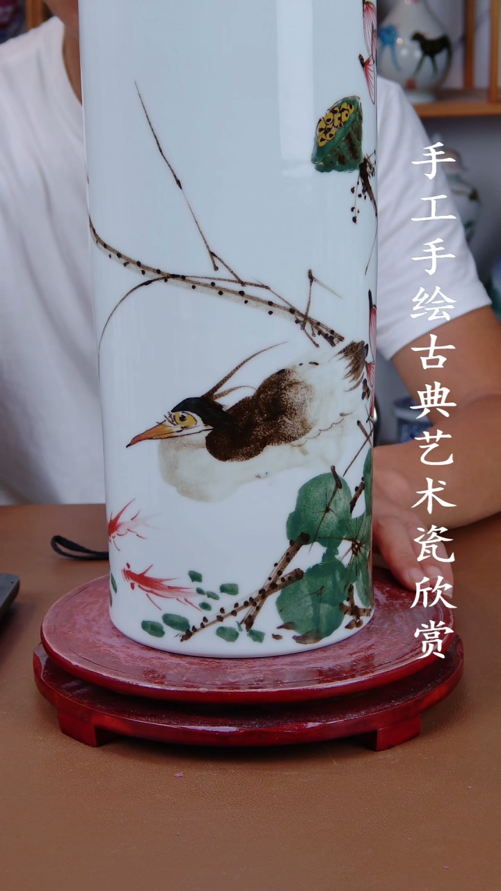 摆件景德镇手工手绘陶瓷摆件25