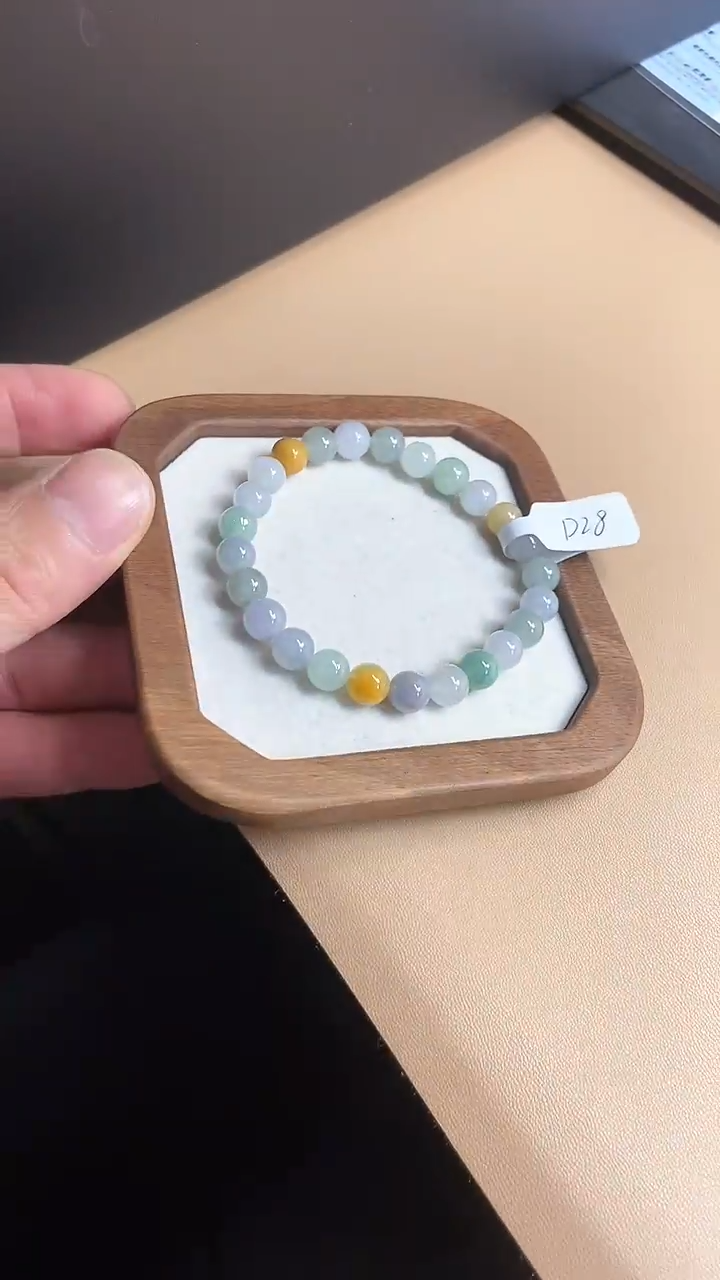 【闪购商品】翡翠手串未镶嵌天然翡翠A货手串D28