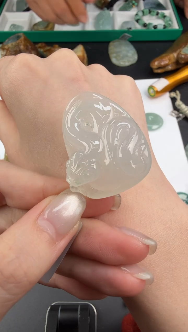 吊坠(不含链)未镶嵌翡翠翡翠饰品-277