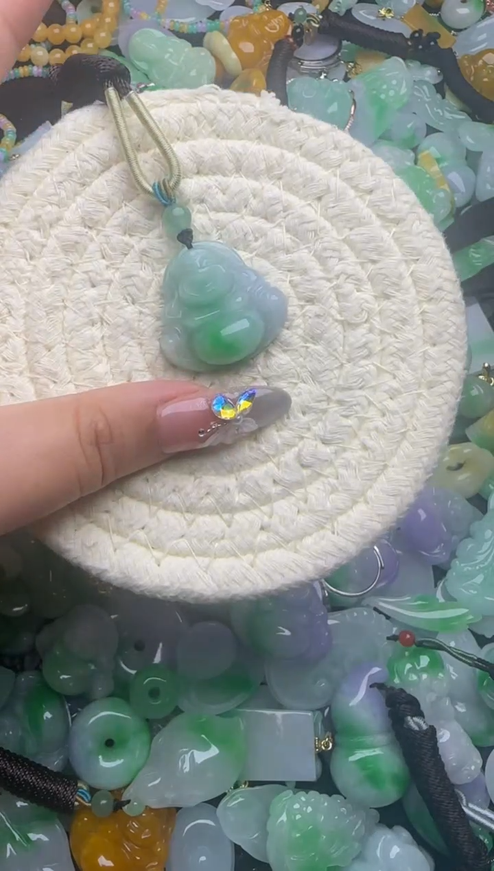 翡翠未镶嵌颈饰天然缅甸翡翠吊坠