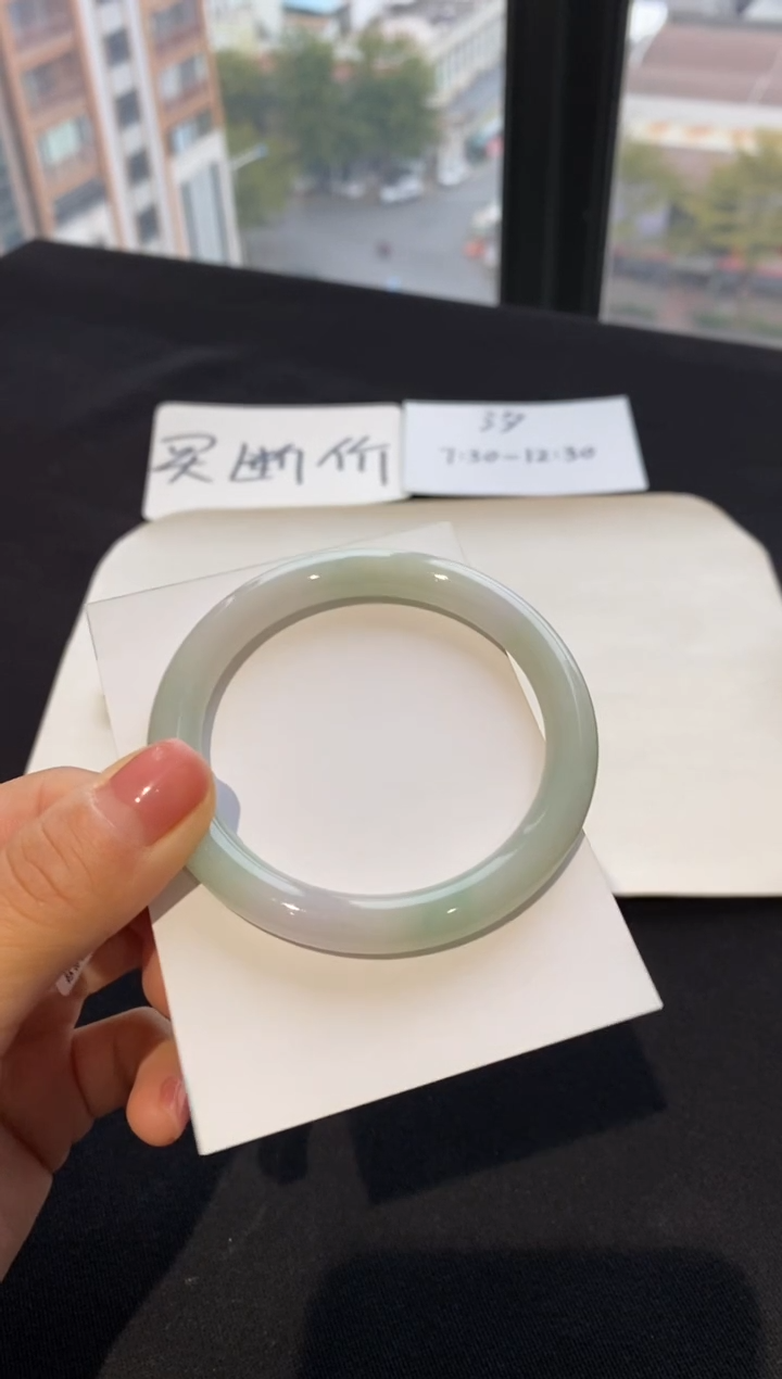 【闪购商品】翡翠手镯（圆镯）未镶嵌54圆条--不退不换